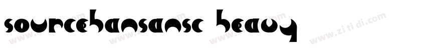 sourcehansansc heavy字体转换
